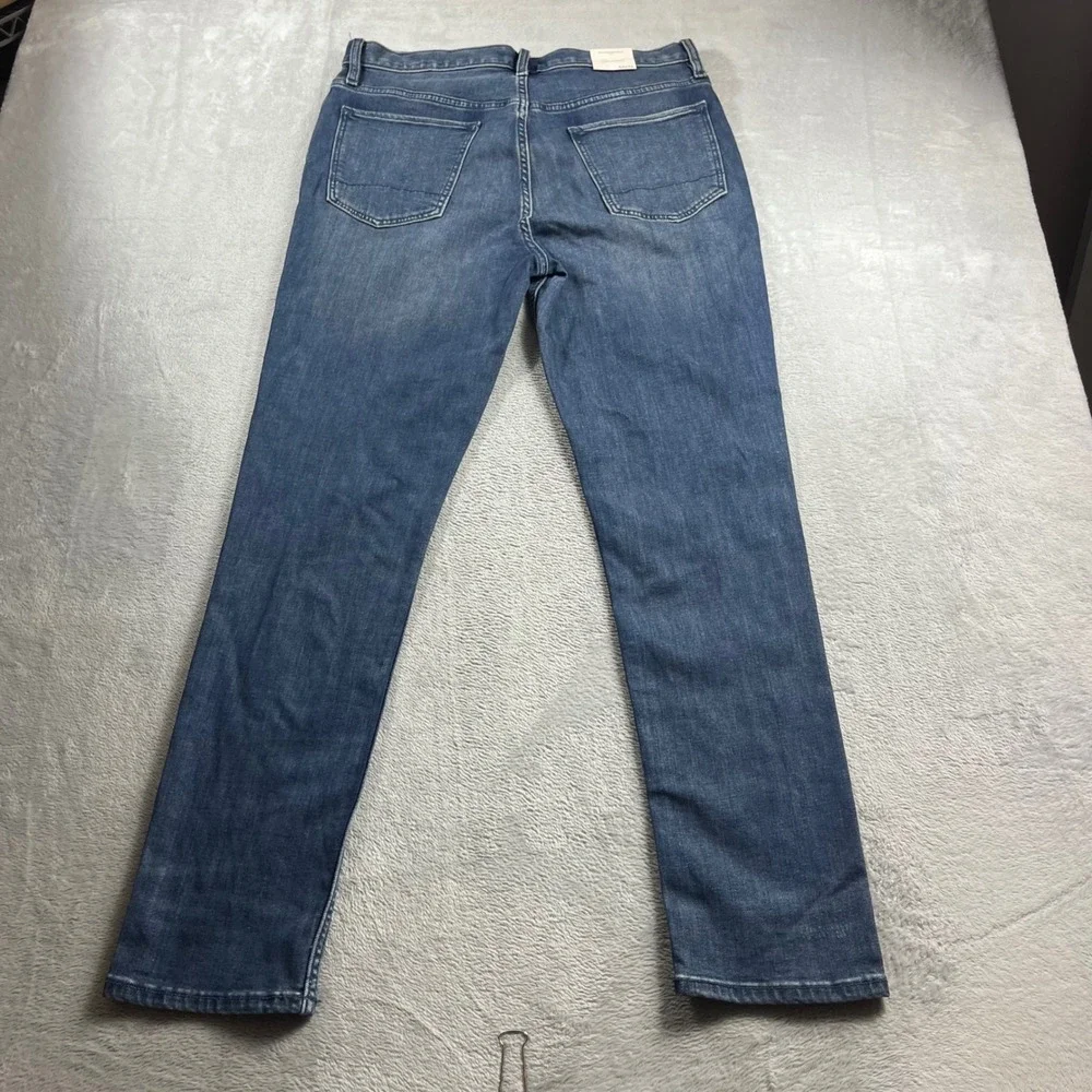 Banana Republic Travel Slim Jeans Mens 34x32 Medium Wash Blue Denim Pants New